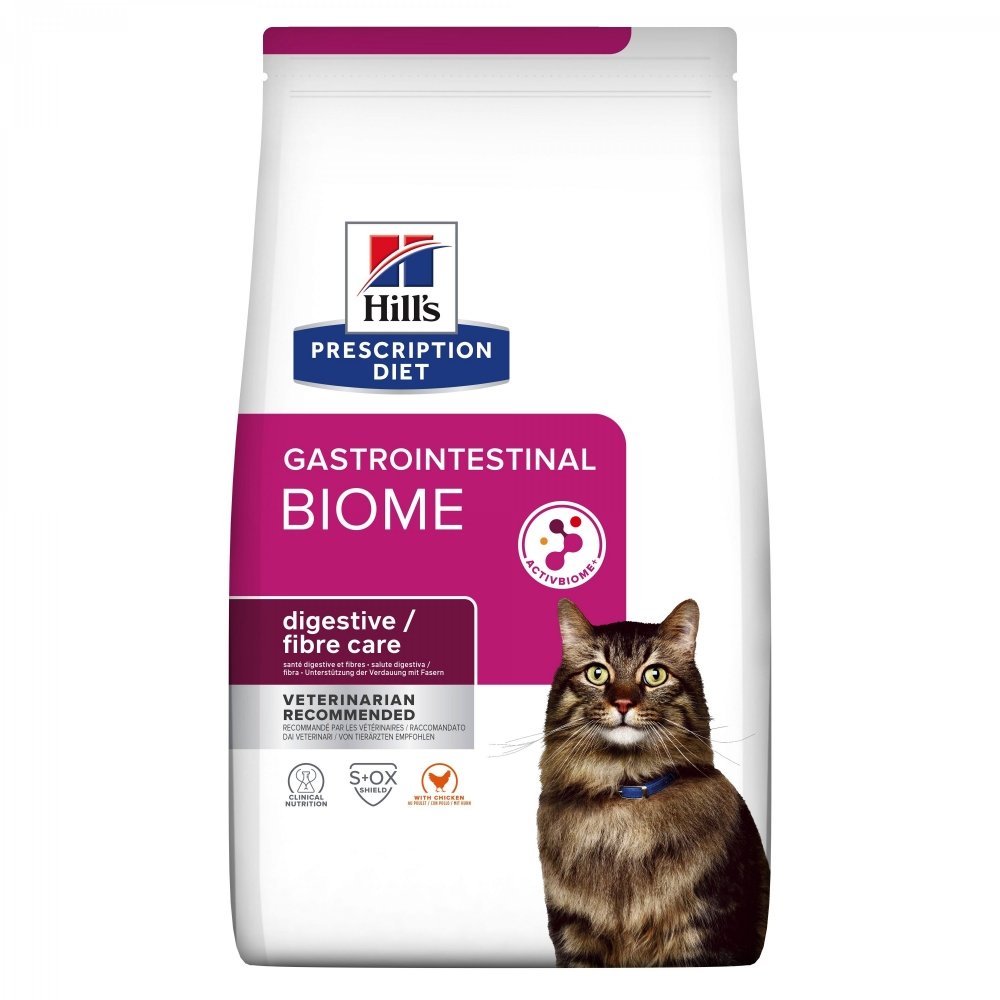 Hill&#39;s Prescription Diet Feline Gastrointestinal Biome Digestive/Fibre Care Chicken (1,5 kg) Veterinærfôr til katt - Mage-  & Tarmsykdom