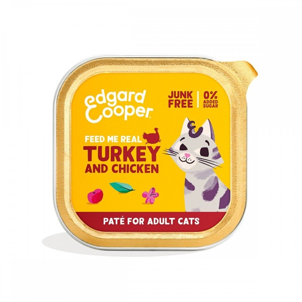 Edgard&Cooper Cat Turkey & Chicken 85 g Katt - Kattemat - Våtfôr
