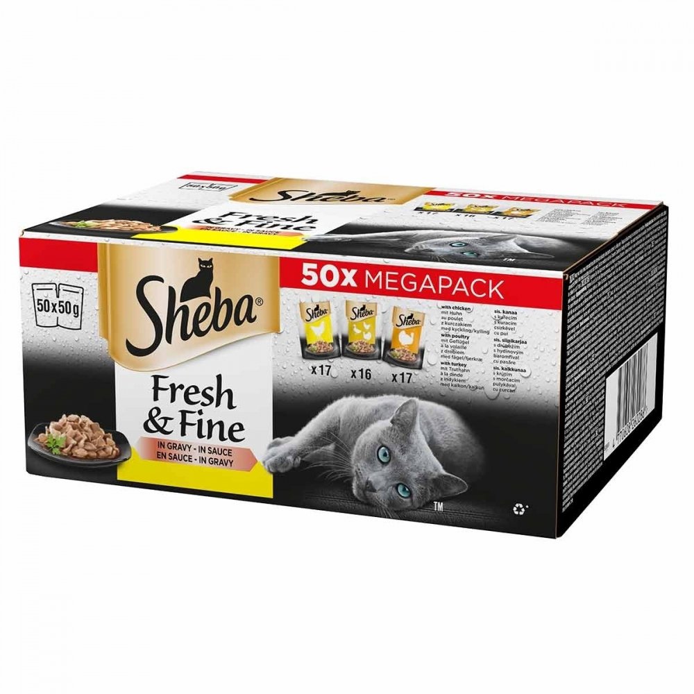 Sheba Fresh & Fine 50x50 g Katt - Kattemat - Våtfôr