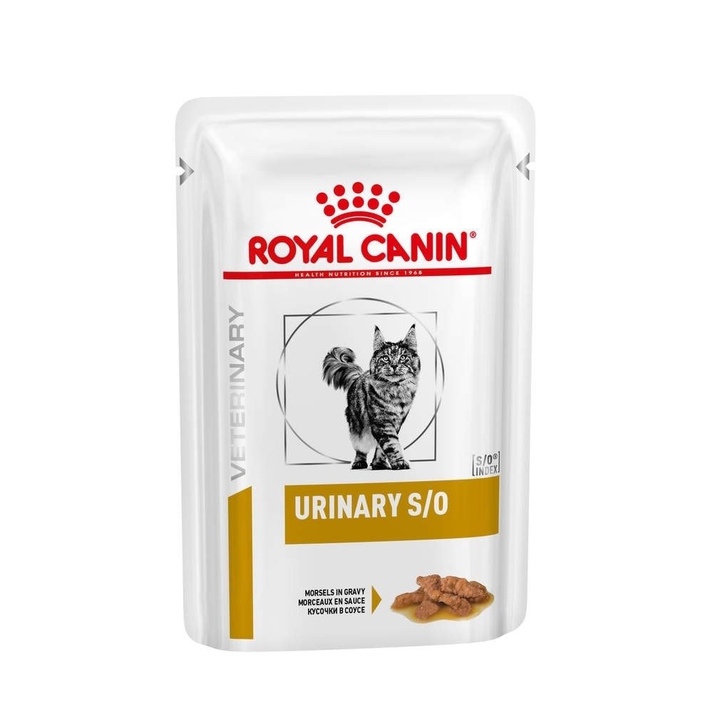 Royal Canin Veterinary Diets Cat Urinary S/O Chunks in Gravy 12x85 g Veterinærfôr til katt - Problem med urinveiene