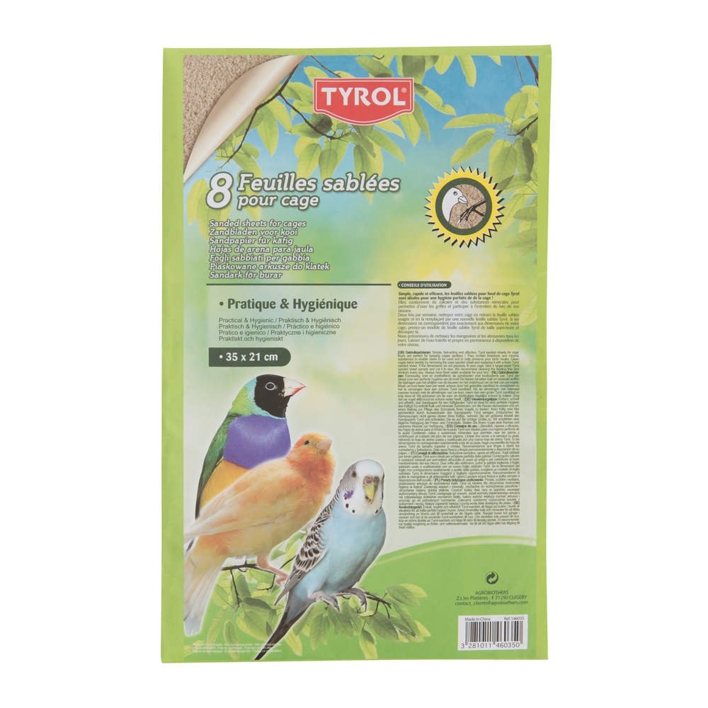 Tyrol Sandpapir Small 35×21 cm 8 stk