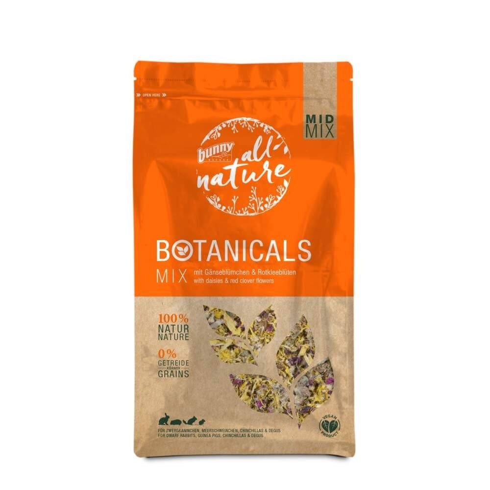 Bunny Nature Botanicals Mix Tusenfryd & Rødkløver 120 g Kanin - Kaningodteri