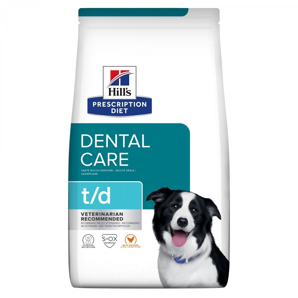 Hill&#39;s Prescription Diet Canine t/d Dental Care Chicken (10 kg) Veterinærfôr til hund - Tannhelse