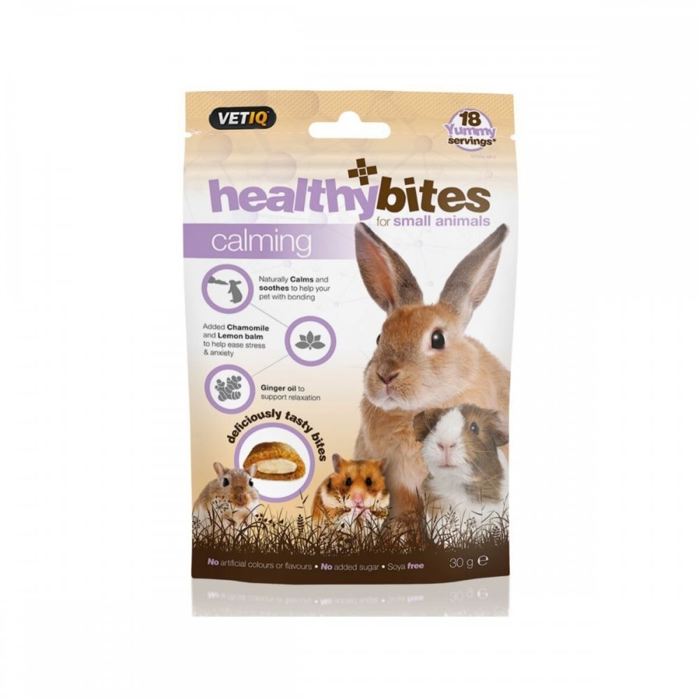 VetIQ Healthy Bites for Smådyr Beroligende 30 g Kanin - Kaningodteri