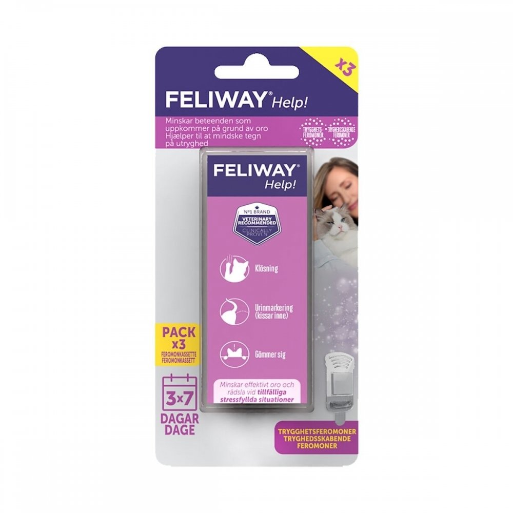 Feliway Help Refill 3-pack Katt - Kattehelse - Beroligende til katt