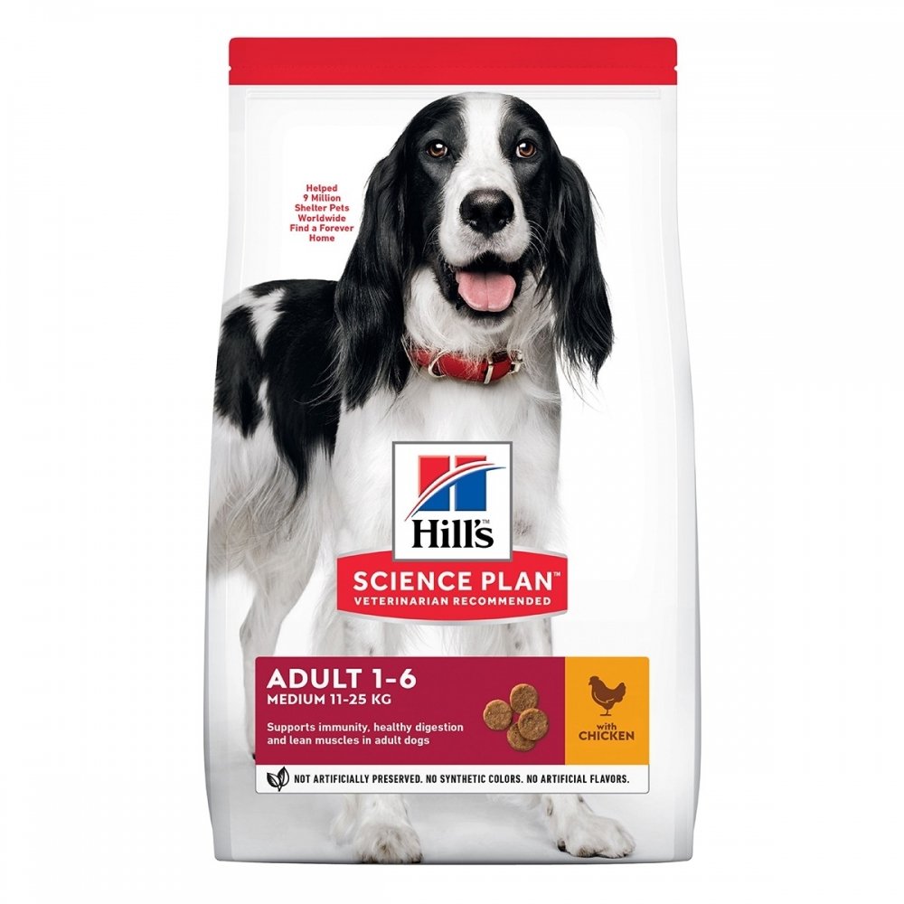 Hill&#39;s Science Plan Dog Adult Medium Chicken (14 kg) Hund - Hundemat - Tørrfôr