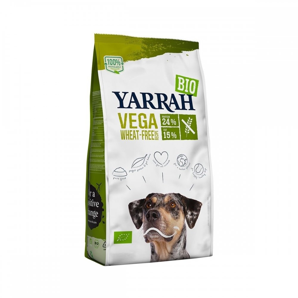 Yarrah Organic Dog Vega Wheat Free Vegetarian (10 kg) Hund - Hundemat - Tørrfôr