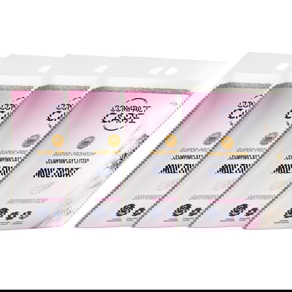 Compact Care Multicat Babypowder 4 x 14 kg
