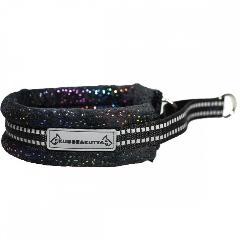 Kusse&Kutta Hundhalsband Svart Glitter (4)