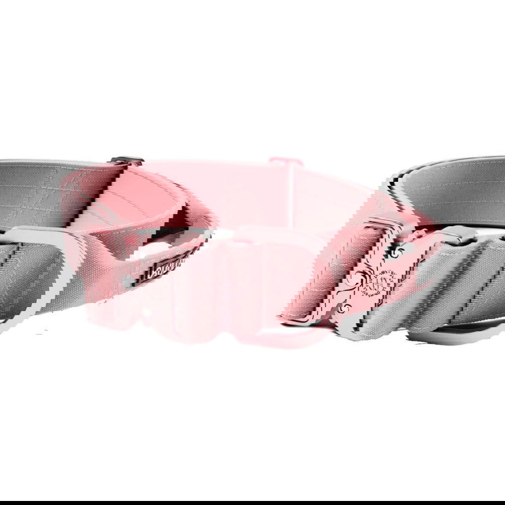 BullyBillow Combat Hundehalsbånd med Håndtak Rosa 5 cm (M)