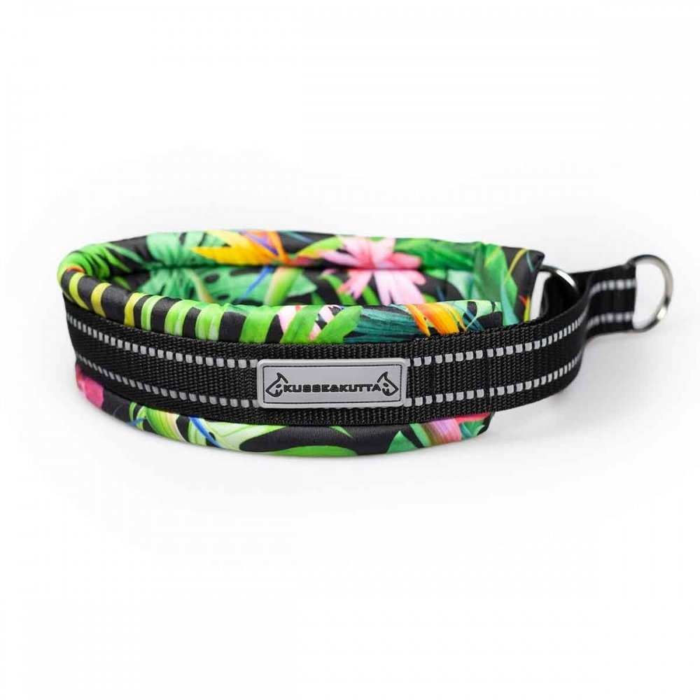 Kusse&Kutta Hundhalsband Bred Modell Tropic (10) Hund - Hundeutstyr - Hundehalsbånd