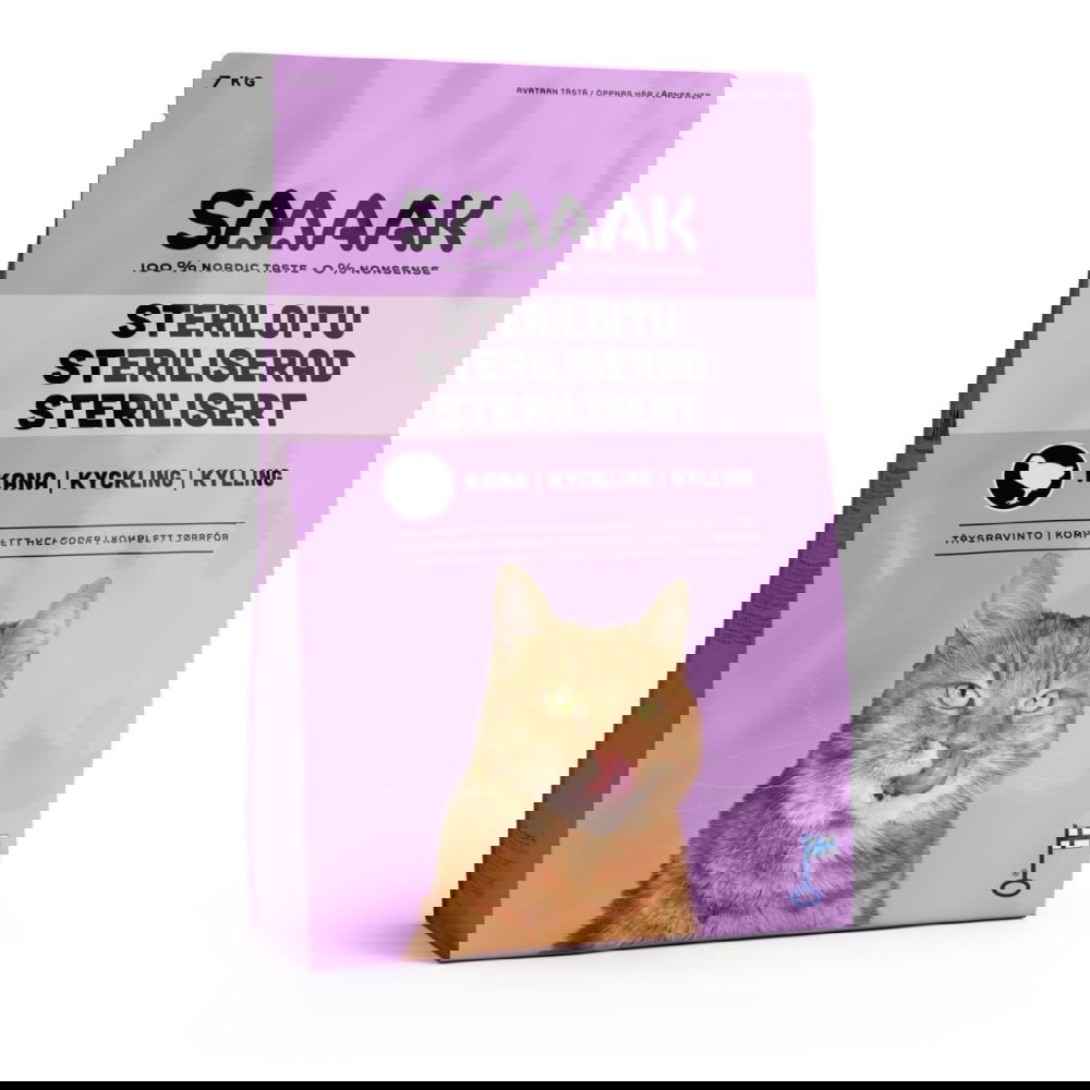 SMAAK Cat Adult Sterilised Kylling (7 kg)