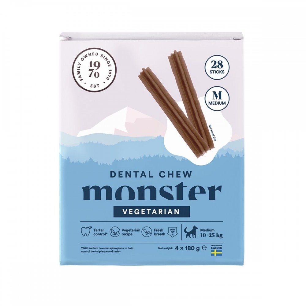 Bilde av Monster Dog Dental Chew Vegetarian Medium (28-pack)