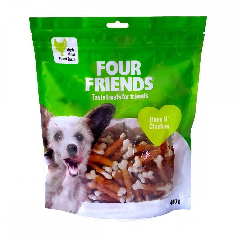 FourFriends Dog Bone N' Chicken 400 g Hund - Hundegodteri - Tørket hundegodteri