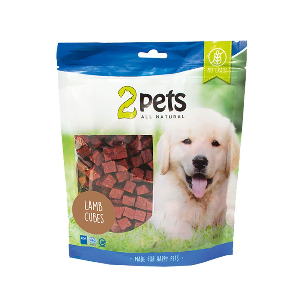 Bilde av 2Pets Cubes Hundegodteri med Lam (400 g) - Alt til hunden