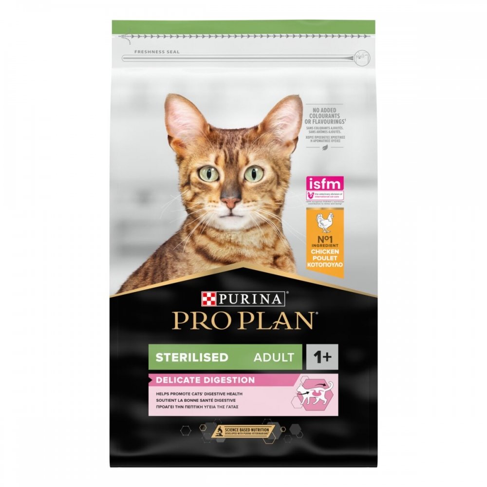 Purina Pro Plan Cat Adult Sterilised Delicate Digestion Chicken (10 kg) Katt - Kattemat - Spesialfôr - Kattemat for sterilisert katt