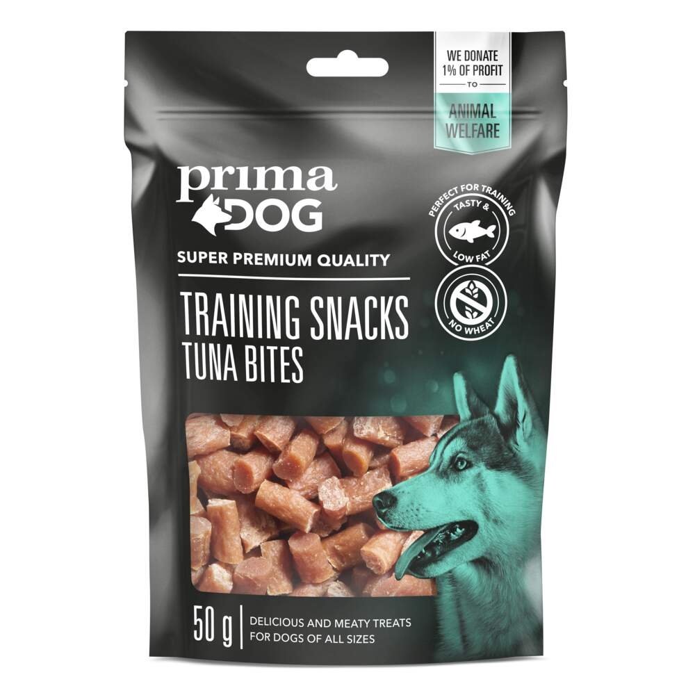 PrimaDog Training Snacks Tuna Bites 50 g Hund - Hundegodteri - Godbiter til hund