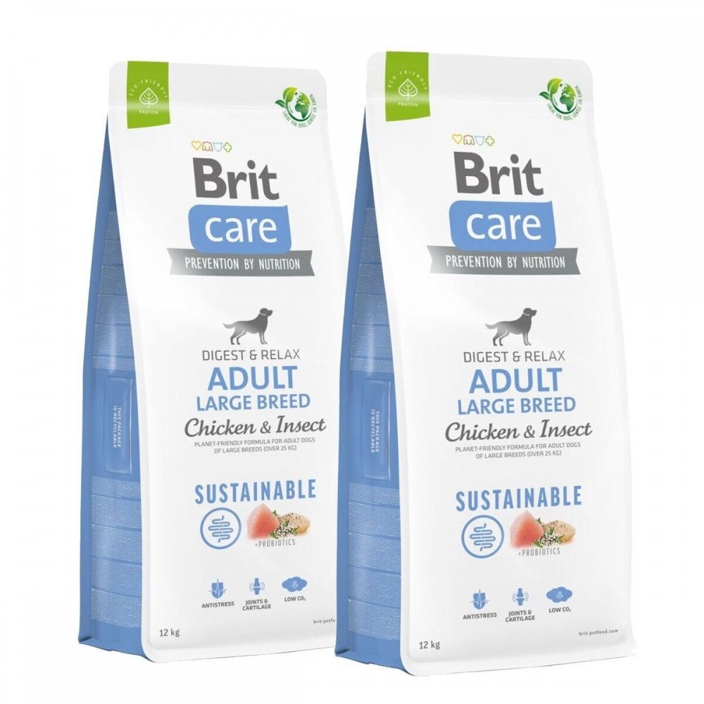 Bilde av Brit Care Dog Adult Large Breed Sustainable Chicken & Insect 2x12 Kg