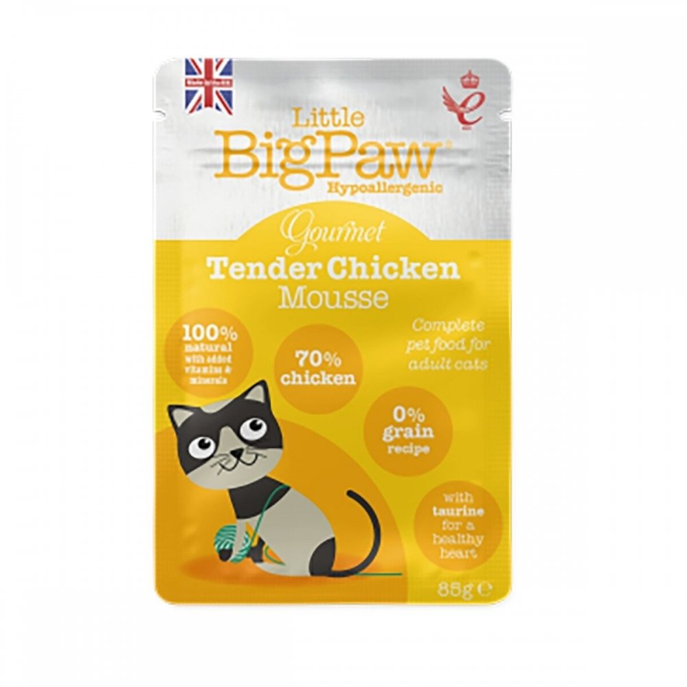 Little BigPaw Gourmet Tender Chicken Mousse 85 g Katt - Kattemat - Våtfôr
