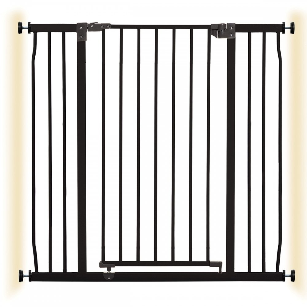 PetEasy Hundegrind Extra høy og bred Svart 93x99-105,5 cm