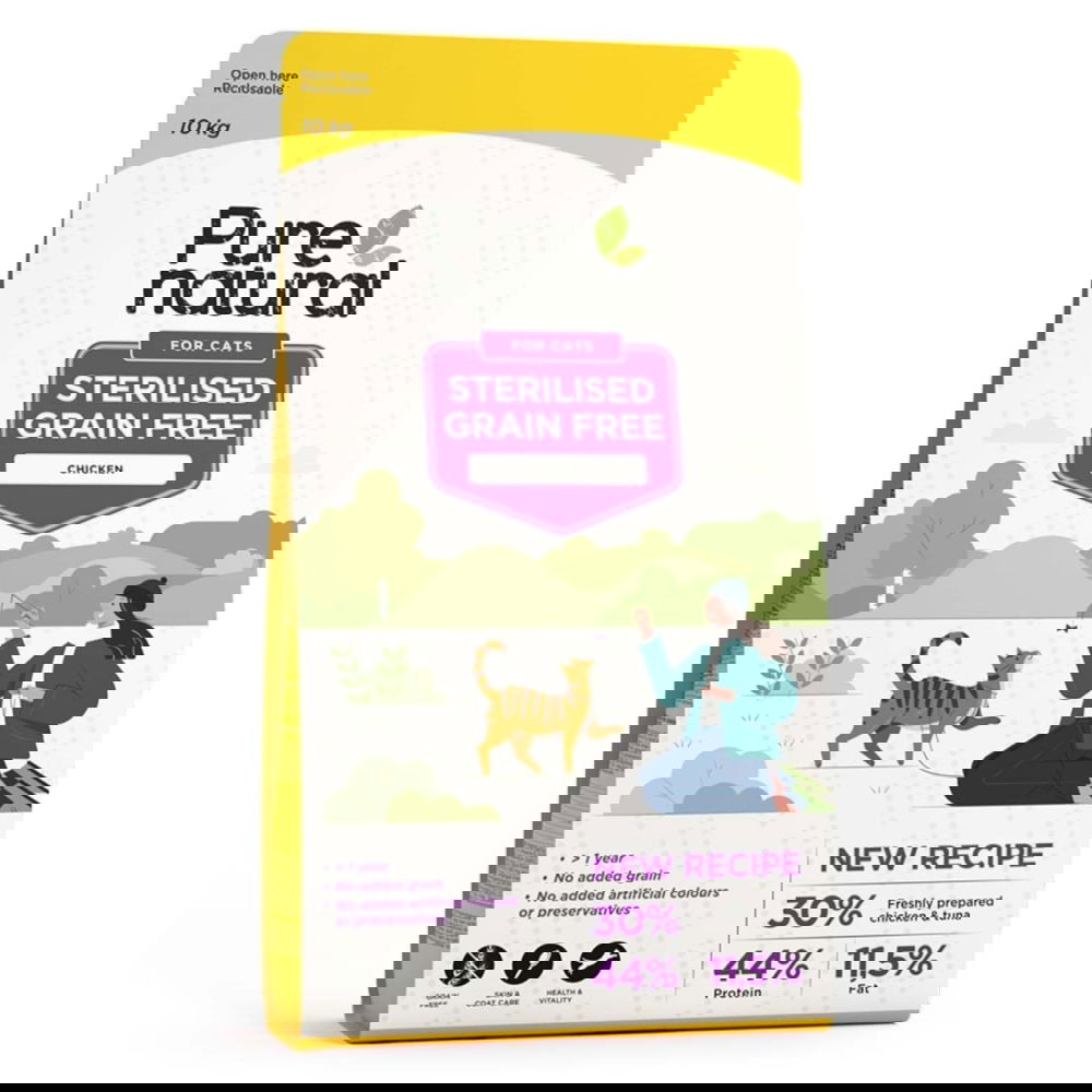 Purenatural Cat Grain Free Sterilised Chicken (10 kg)