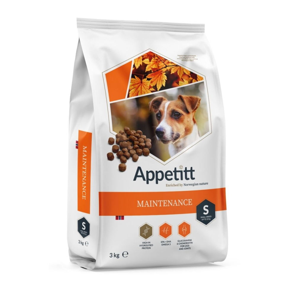 Bilde av Appetitt Dog Maintenance Small 3 kg - Alt til hunden