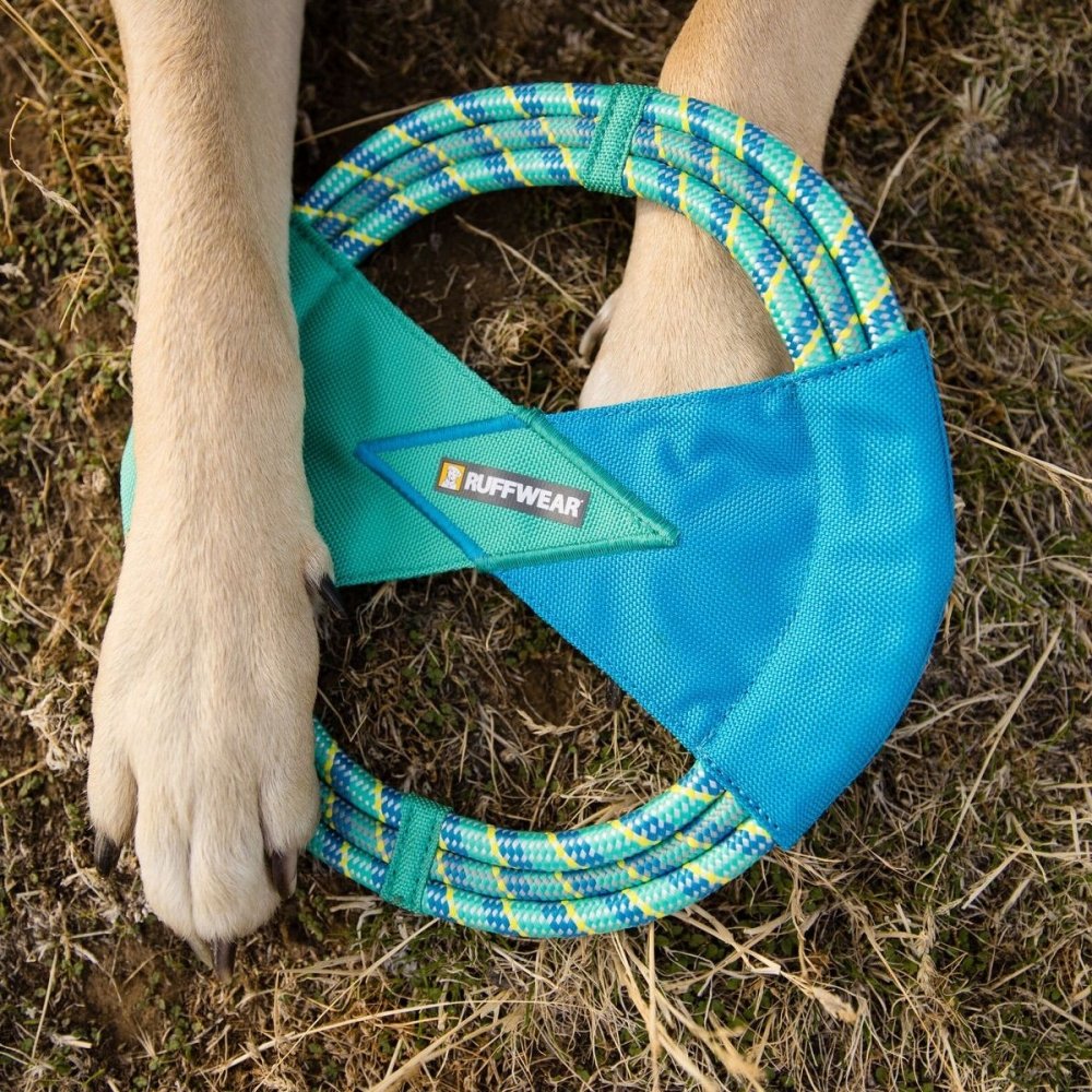 Ruffwear Pacific Ring Hundeleke Turkis Hund - Hundeleker - Kasteleker