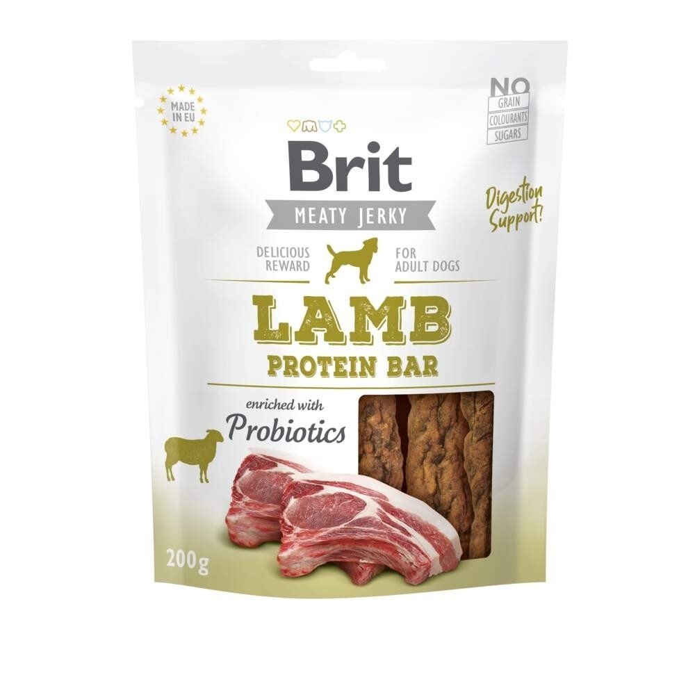 Bilde av Brit Care Meaty Jerky Proteinbar Lamb (200 G)