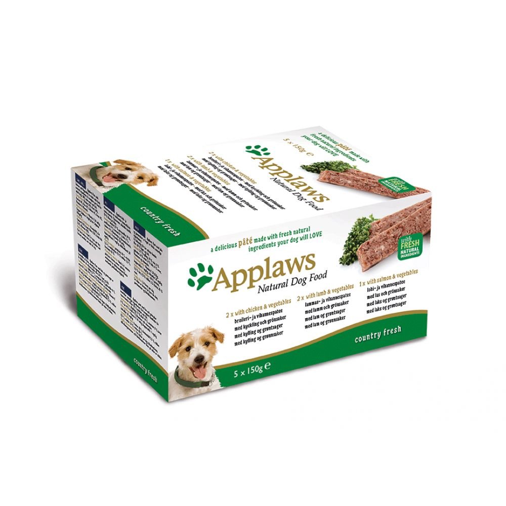 Bilde av Applaws Dog Chicken, Lamb & Salmon Multipack Loaf