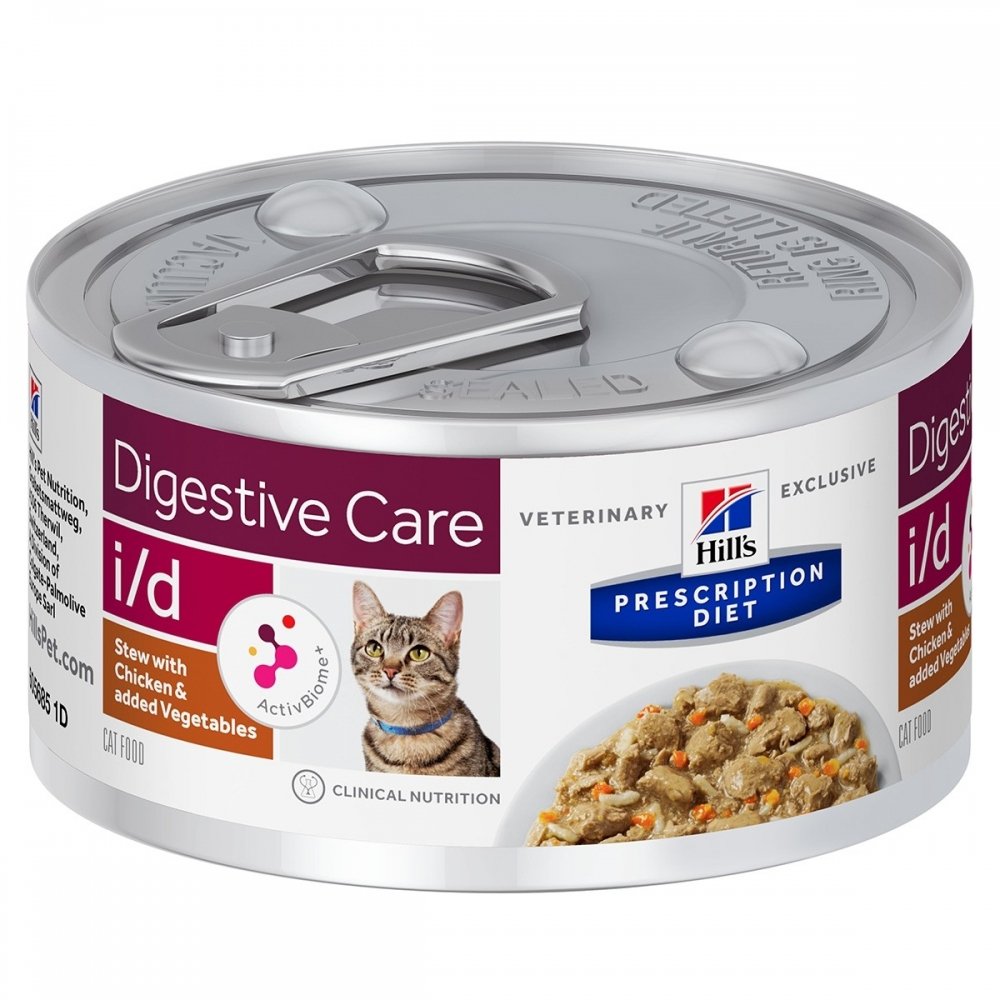 Bilde av Hill's Prescription Diet Feline I/d Digestive Care Stew Chicken & Vegetables 82 G