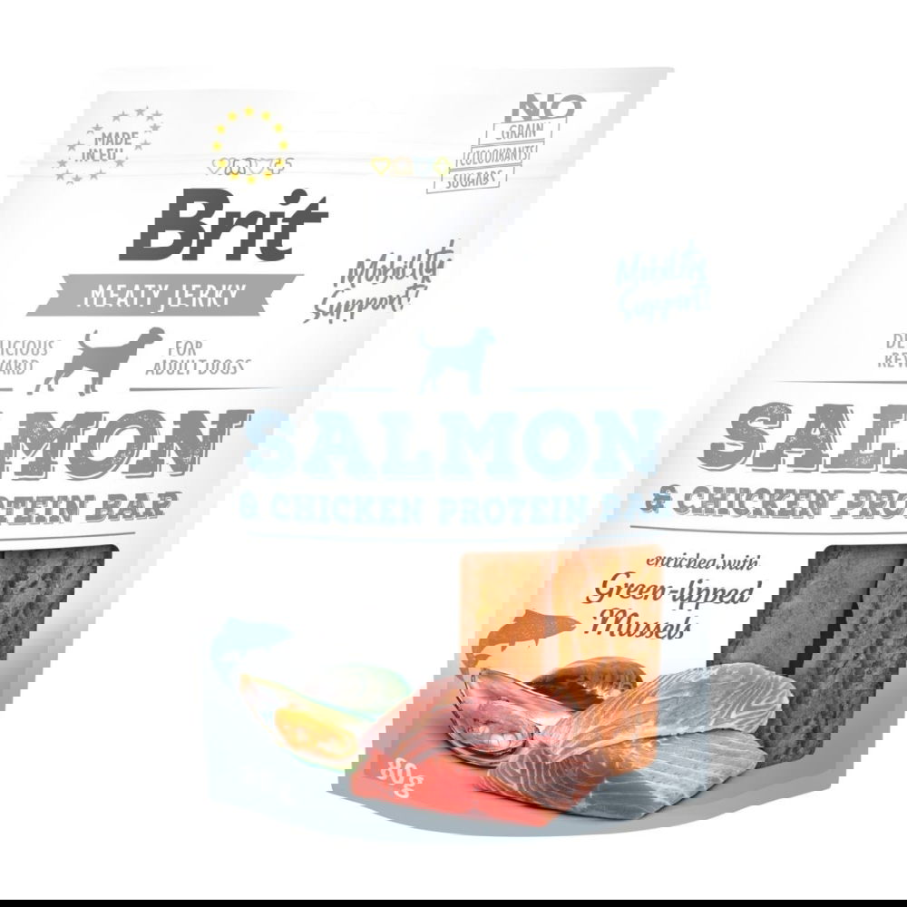 Brit Care Meaty Jerky Proteinbar Salmon 80 g