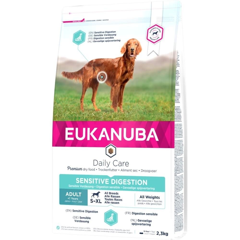 Eukanuba Dog Daily Care Adult Sensitive Digestion All Breeds (12 kg) Hund - Hundemat - Tørrfôr