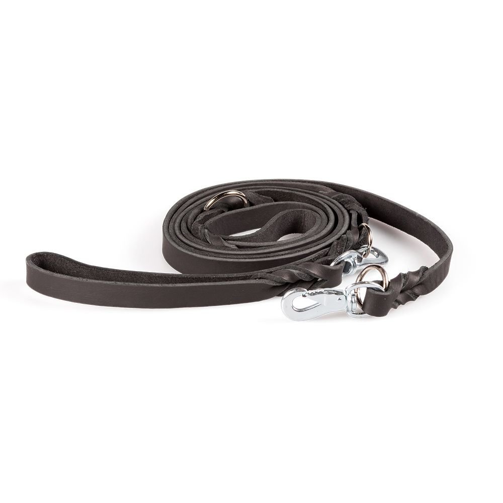 Feel Leather Braid Lærkobbel Multi Svart (2,2 x 300 cm)