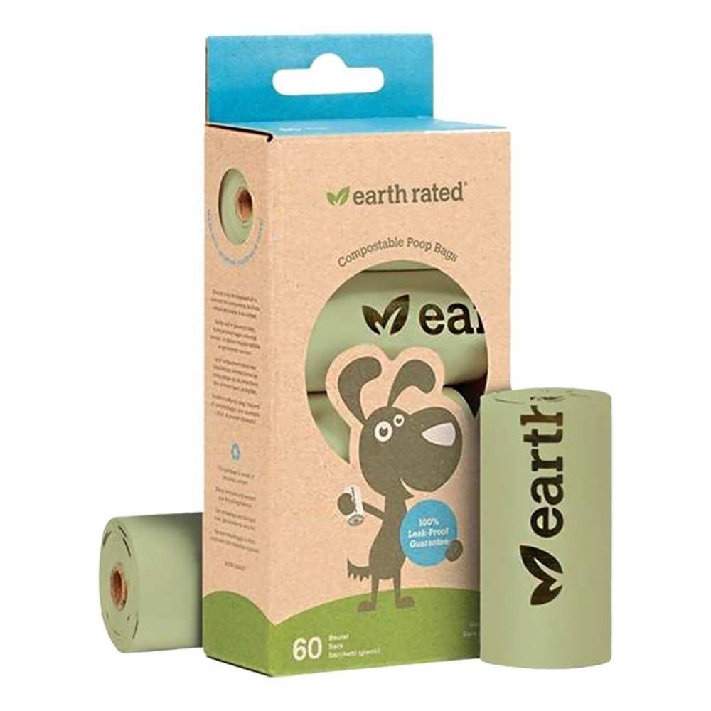 Earth Rated Nedbrytbare Hundeposer 4×15 stk.