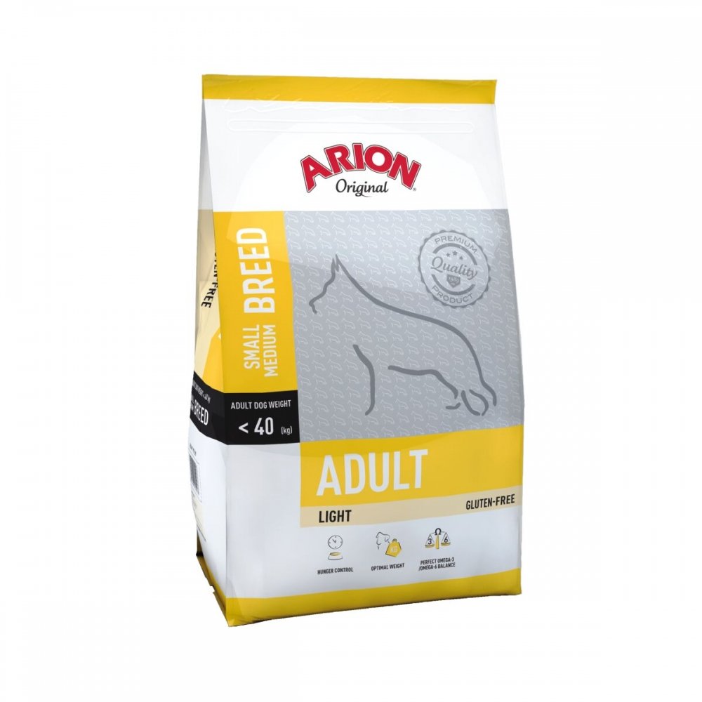 Arion Dog Adult Small & Medium Breed Light (12 kg) Hund - Hundemat - Tørrfôr