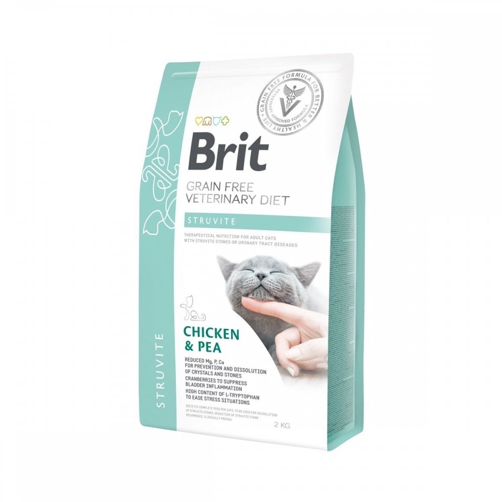 Brit Veterinary Diet Cat Struvite Grain Free (2 kg) Veterinærfôr til katt - Problem med urinveiene