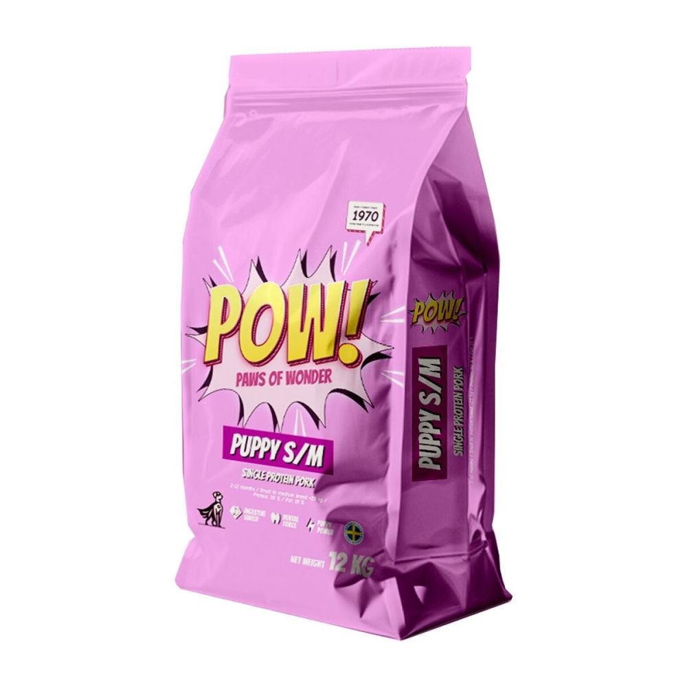 Bilde av POW! Dog Puppy Small/Medium Pork (12 kg) - Alt til hunden