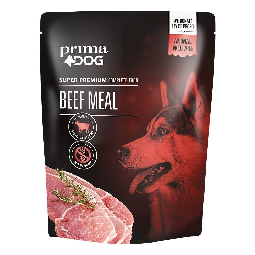 PrimaDog Beef Meal (260 g) Hund - Hundemat - Våtfôr