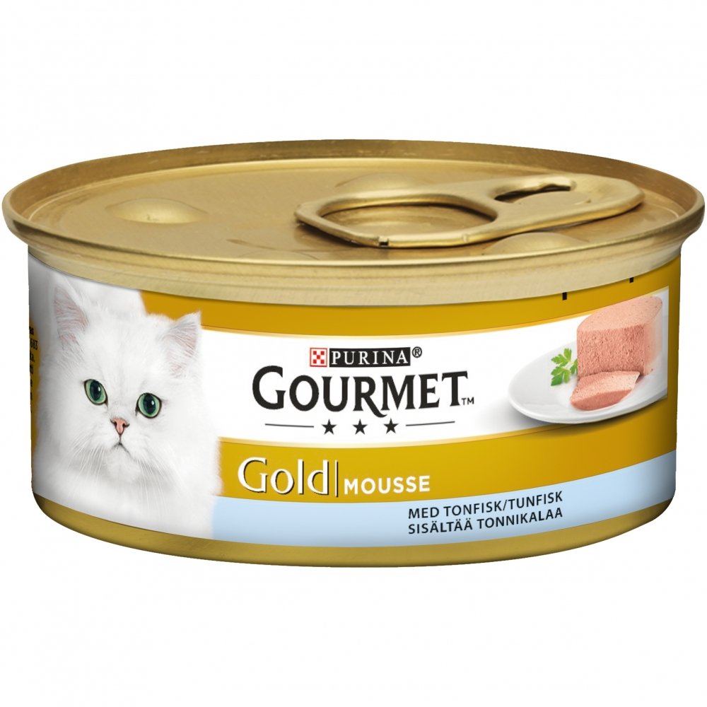 Gourmet Gold Tunfisk Mousse 24x85 g Katt - Kattemat - Våtfôr