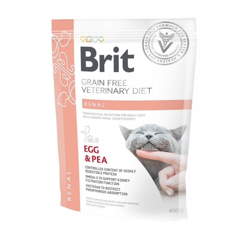 Brit Veterinary Diet Cat Grain Free Renal (400 g) Veterinærfôr til katt - Nyresykdom