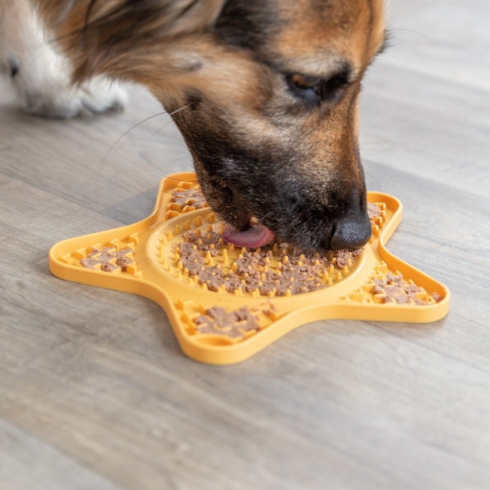 Trixie Lick'n'Snack Slikkematte Gul 23,5 cm