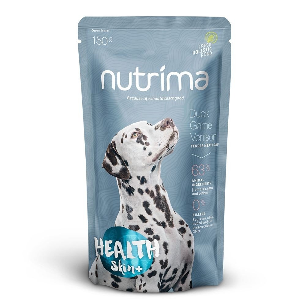 Nutrima Health Skin+ Anka, Vilt & Hjort 150 g Hund - Hundemat - Våtfôr