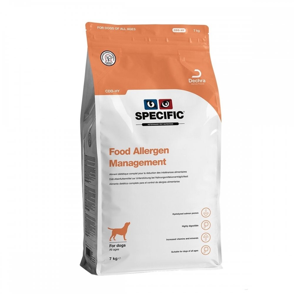 Specific Food Allergy Management CDD-HY (7 kg) Veterinærfôr til hund - Fôrallergi