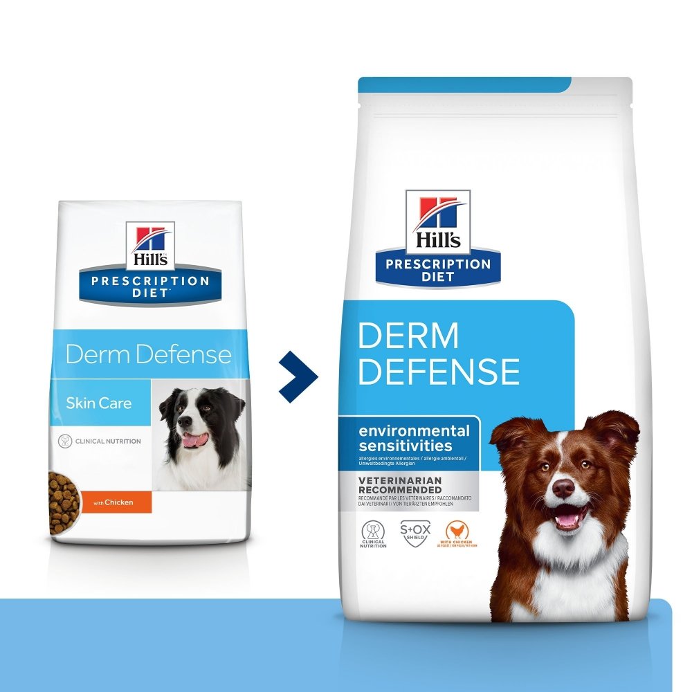 Hill&#39;s Prescription Diet Canine Derm Defense Environmental Sensitivites Chicken (4 kg) Veterinærfôr til hund - Hudproblem