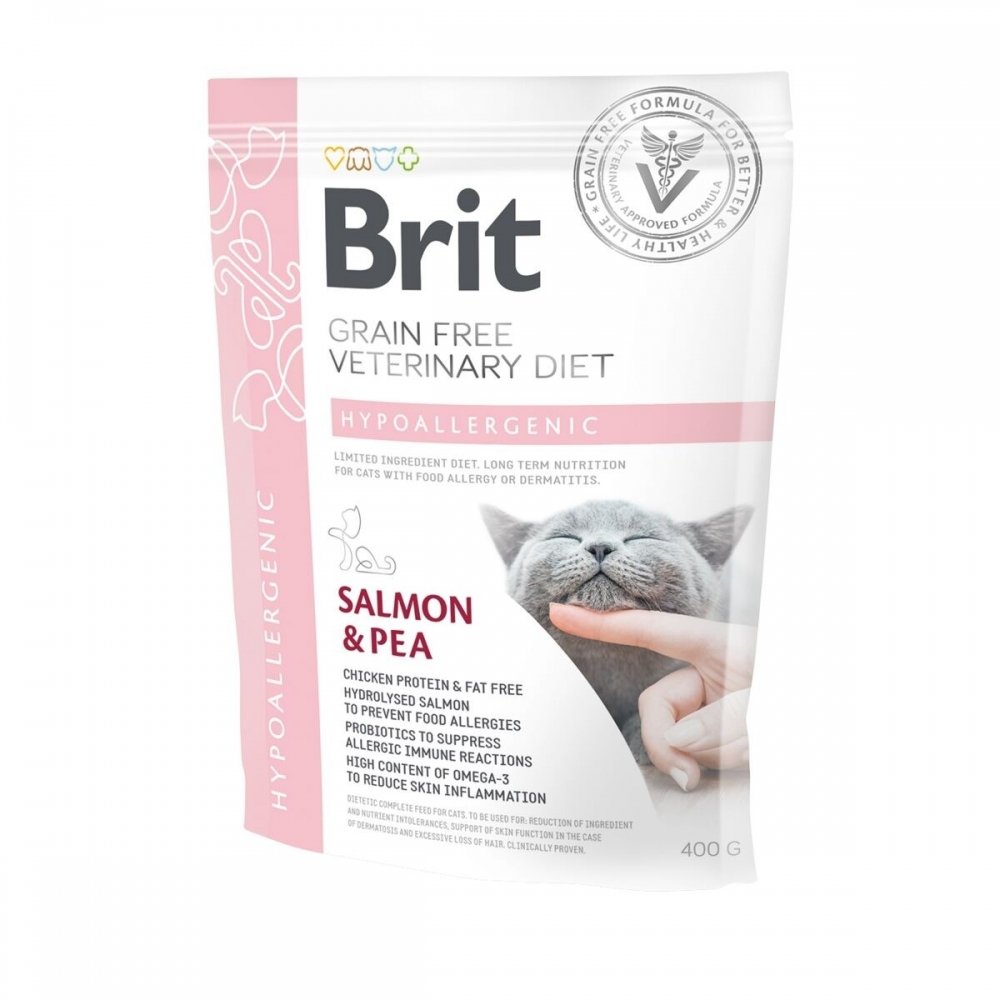 Brit Veterinary Diet Cat Grain Free Hypoallergenic (400 g) Veterinærfôr til katt - Fôrallergi