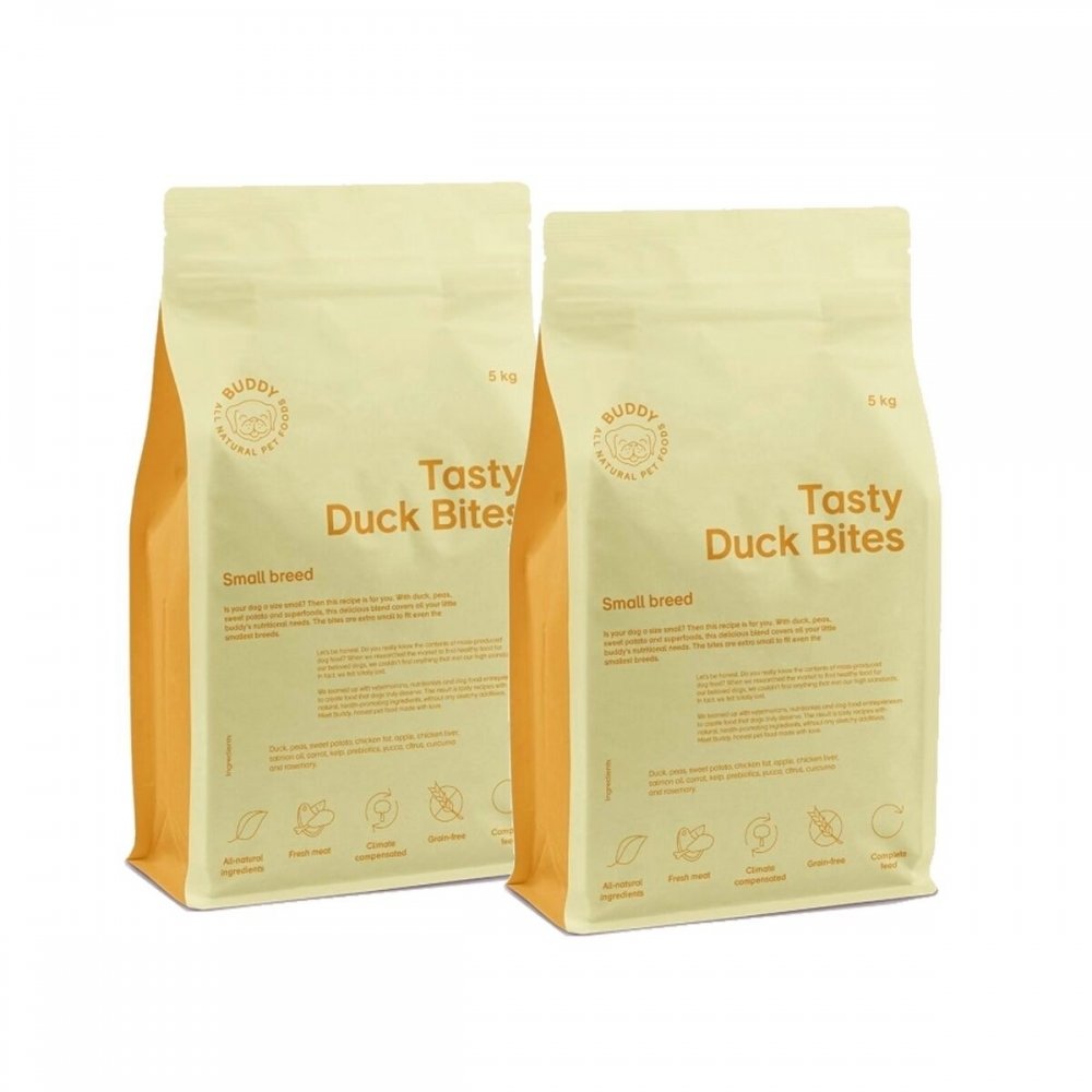 Buddy Tasty Duck Bites 2x5kg Hund - Hundemat - Tørrfôr