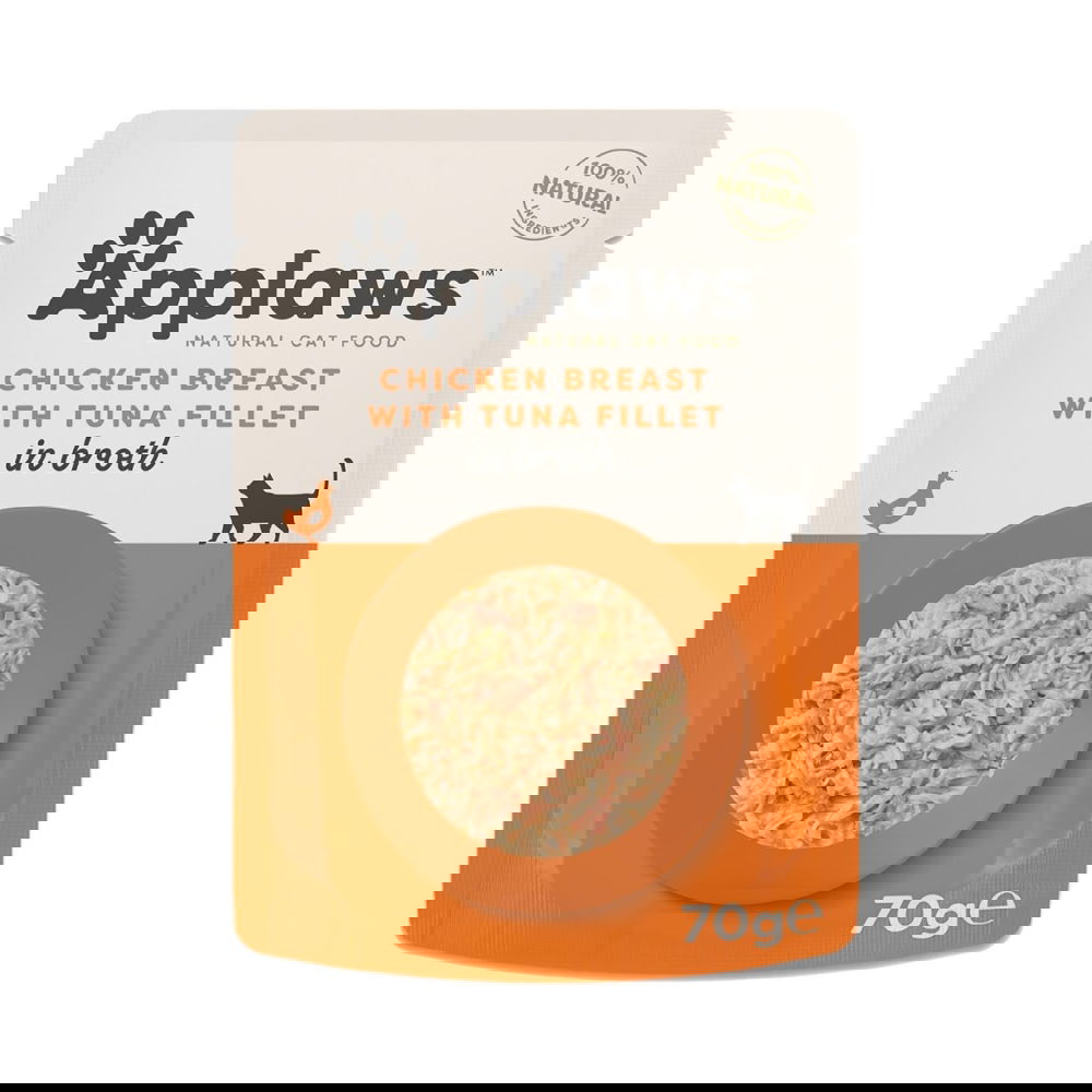 Applaws Chicken with Tuna fillet in Broth 70g