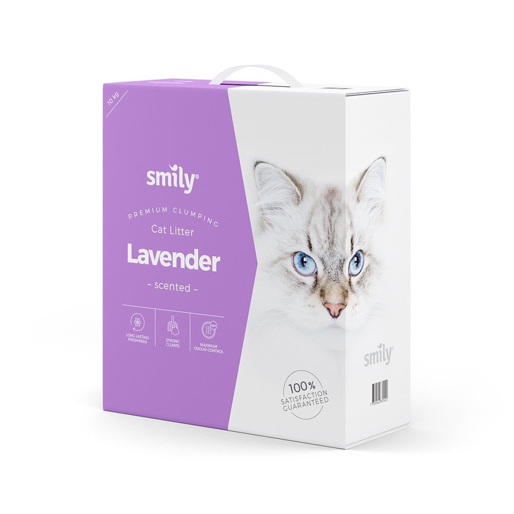 Smily kattesand lavendel (10 kg)
