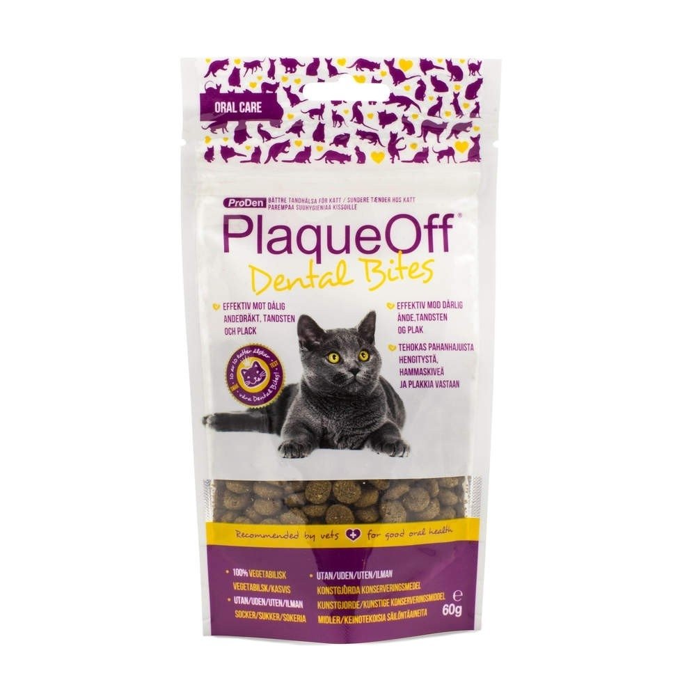 PlaqueOff Cat Dental Bites Katt - Kattegodteri