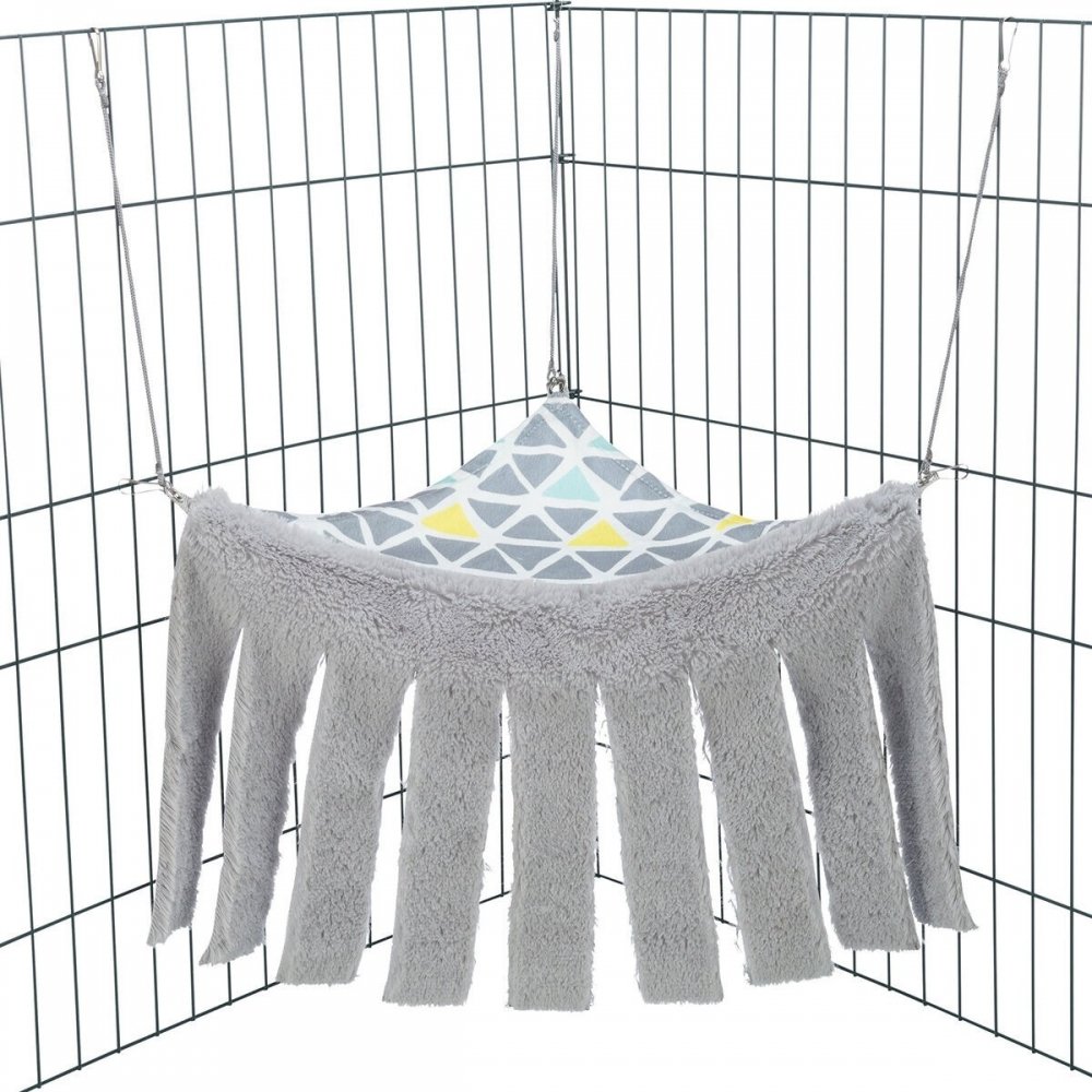 Trixie Sunny hule m/hengekøye, hamster, 41×27×23 cm, flerfarget/grå